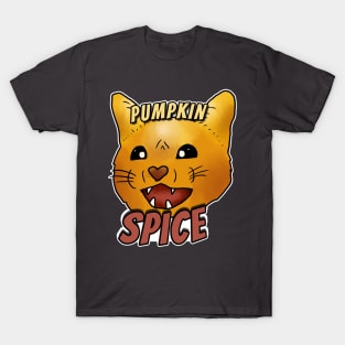 Pumpkin Spice - Spicy Orange Cat T-Shirt